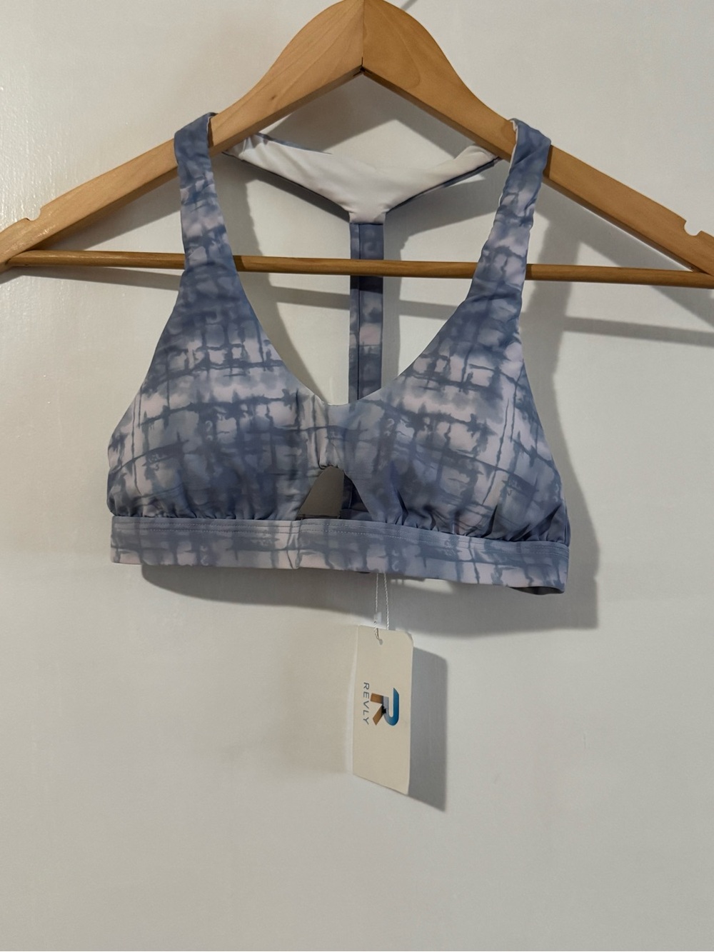 NWT Revly blue and white tie-dye